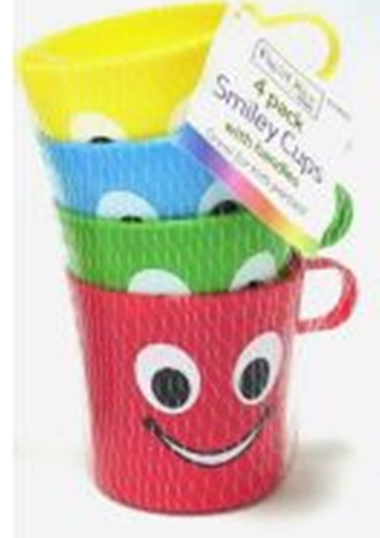 4 Pack Smiley Cups with Handles