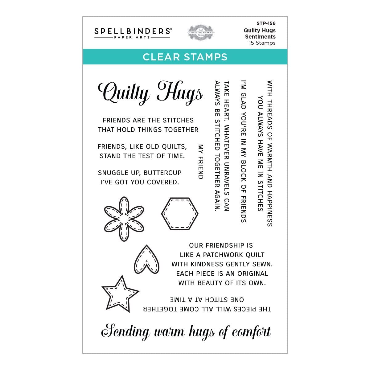 SPELLBINDERS Quilty Hugs Sentiments