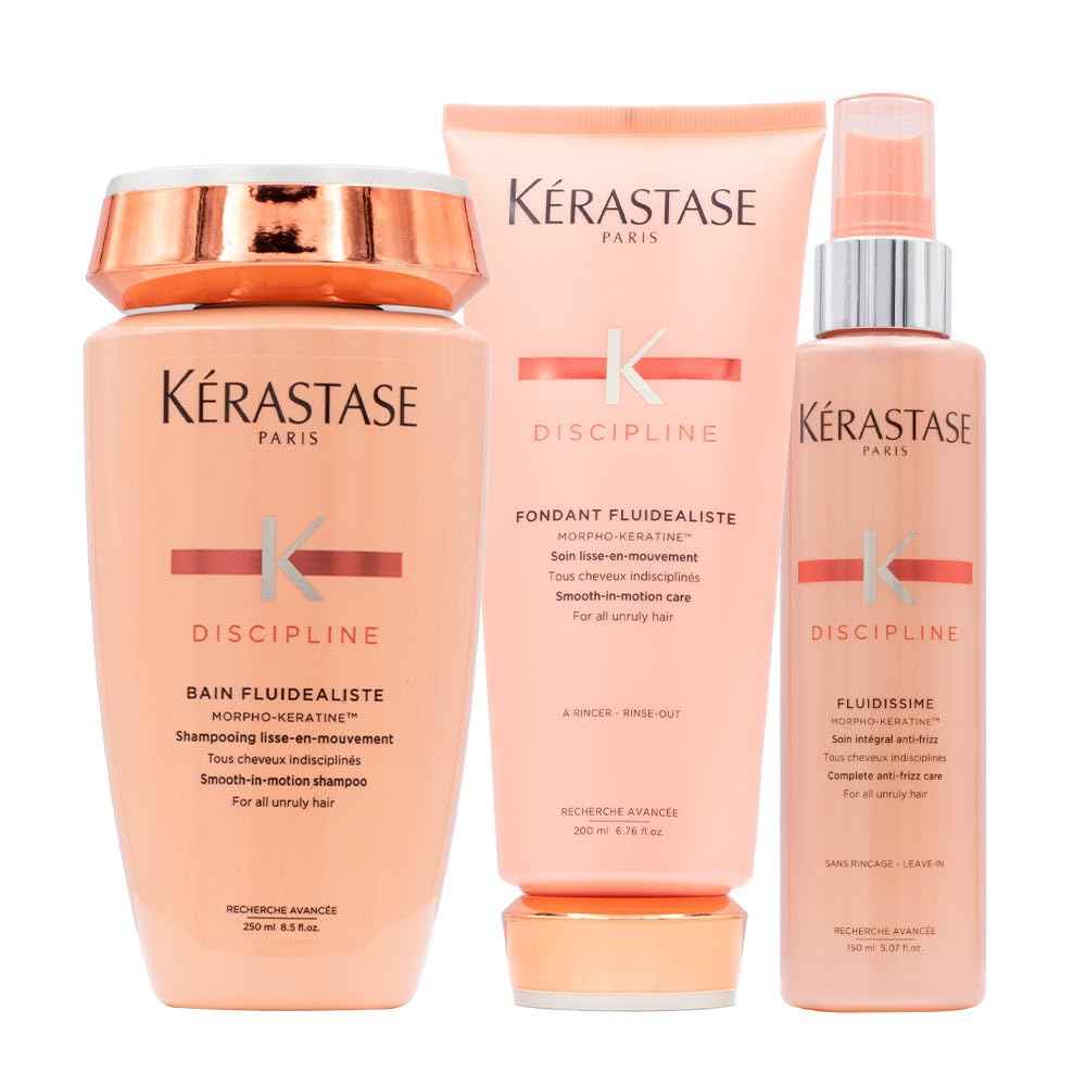 Kerastase Discipline Shampoo 250ml Conditioner 200ml Spray 150ml