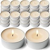 DecorRack 30 Tealight Candles, French Vanilla Scented (30 Pack)