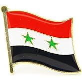 Uijodif 1PCS National Flag8 Enamel Badge, National Flag Pattern, Metal Brooch, 0.63 x 0.75 Inches