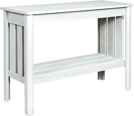 Cr Plastic Stratford Patio Console Table In White Amazon Ca
