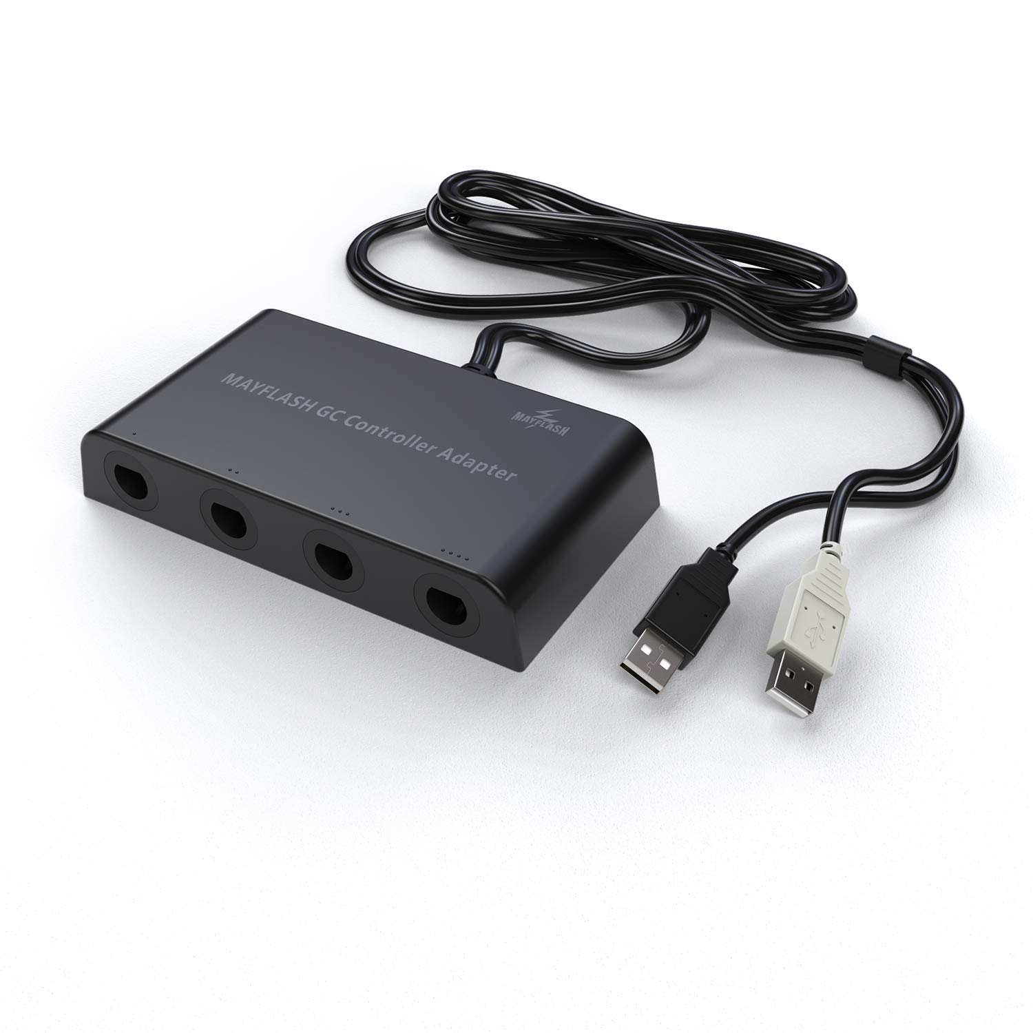 Gamecube Controller Adapter Fur Nintendo Wii U Und Pc Usb Mit 4 Slots Amazon De Games