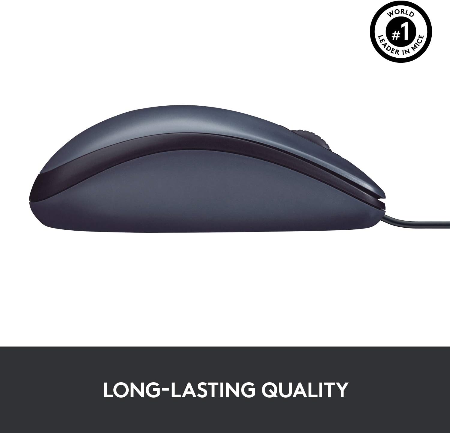 Logitech B100 Corded Mouse – Wired USB Mouse for Computers and laptops, for Right or Left Hand Use, Black: Electronics