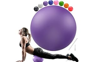 GOONIDY Soft Pilates Ball 9 Inch, Ideal Small Exercise Ball Between Knee Squeeze for Physical Therapy Yoga Core Medicine Abs Pt Bouncy, Mini Rubber Fitball Barre Workout Equipment for Women Men Kid Toddler