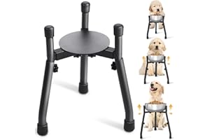 CATAVE Elevated Dog Bowls, Adjustable Metal Raised Dog Bowl Stand For Medium & Large Dogs, Raised Dog Bowl,Dog Bowl Stand,Dog Food Bowl Stand,Adjustable Wide 6.3"-10.2",3 Height Adjustment(Bowl Not Included) (W 6.3"-10.2", H 8.8'',10.8",12.5", 1 PACK)