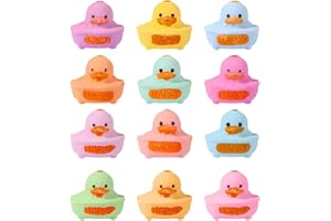 Bath Bombs for Kids with Toys Inside,12 Rubber Duck Bath Bombs for Kids,Quick Dissolving Water Play,Kid Tub Bathing Toy Balls