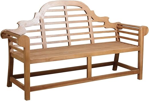 Amazon.de: Gartenbank aus Teakholz, Länge 180 cm