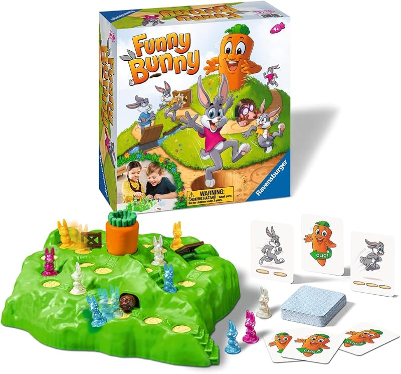 Ravensburger Funny Bunny Children's Game 4 Years and Up 2-4 Players