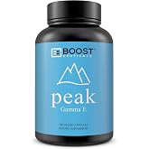 Gamma E Vitamin E Supplement 180mg Mixed Tocopherols - 90 Day Supply | Vegan Capsules 180ct, Vitamin E Complex, Non-GMO, Gluten Free, Made in USA, No Fillers, GMP Lab Tested, BoostCeuticals