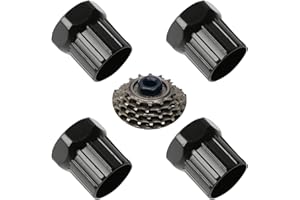 LIGHUFEIC 4 Pieces Bike Cassette Lockring Tool Mountain Bike Freewheel Remover Tool Bike Cassette Lockring Tool Bicycle Shop Tools for Repairing Bikes