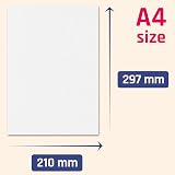 TownStix 50 Sheets A4 300gsm Card Thick Art Paper White view 2
