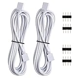 SUPERNIGHT 2 Pack 3M 9.9ft RGB LED Extension Cables