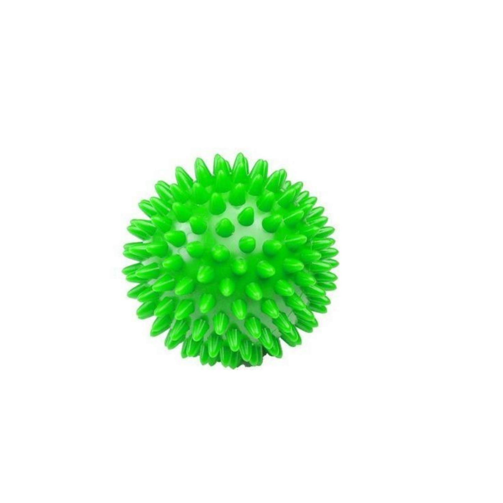 FFITNESS MASSAGE BALL MASSAGE BALL 9 CM SPIKEY X AUTO-MASSAGE OF HANDS AND FEET/BALL CURLY FITNESS, Green