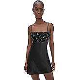 Bailey Rose Women's Black Embellished Mini Dress