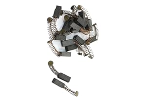 Aexit 20pcs Power Electrical Tools Parts Carbon Brush 10mm x 5mm Electric Motors x 4mm