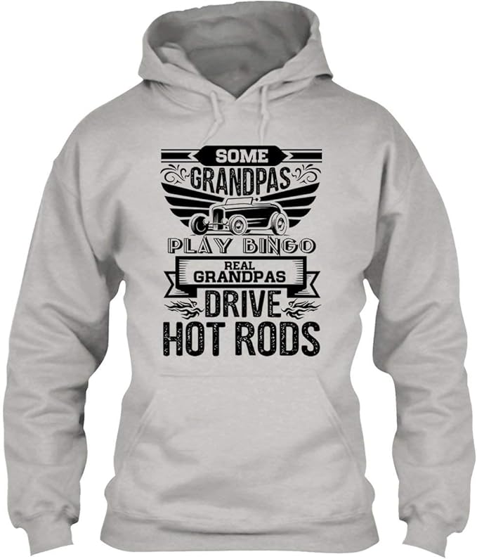 Klsify Novelty Customized Hoodie Men's Real Grandpas Drive Hot Rods