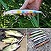 YONGZHI Fishing Lures Multi-Jointed Wobbler Crankbait Minnow and Popper VIB Top-Water Lure with Treble Hooks for Bass Trout Walleye Freshwater Saltwater Swimbaits