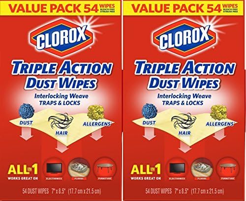 Clorox Triple Action Dust Wipes, 108 Count by Clorox Dust Wipes