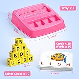 HahaGift Learning Toys Matching Spelling Game for Kids 2-5 Montessori view 7