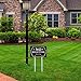 Kichwit No Soliciting Sign for House with Stakes, 12 x 8 Inch/21 Inch High, Aluminum Yard Sign for Home, No Solicitors Sign for Front Door