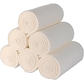 CAI TENG Fleece Throw Blankets Lightweight Warm Soft Cozy Kids Blanket Pet-Friendly Bulk Fleece Blanket Solid for Home, Bed, Sofa, Dorm, Office, Gifts, Outdoor Off-White 6 Pack 50 x 60 inch