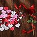 Outus 500 Pieces Valentines Heart Foam Stickers Glitter Self-Adhesive Heart Shape Stickers for Valentine s Day Wedding DIY Crafts Decoration, 3 Colors