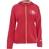 Zubaz NFL Teams Women's Graphic Zipper Hoodie with Zebra Pattern Liner (X-Small - 3X-Large)