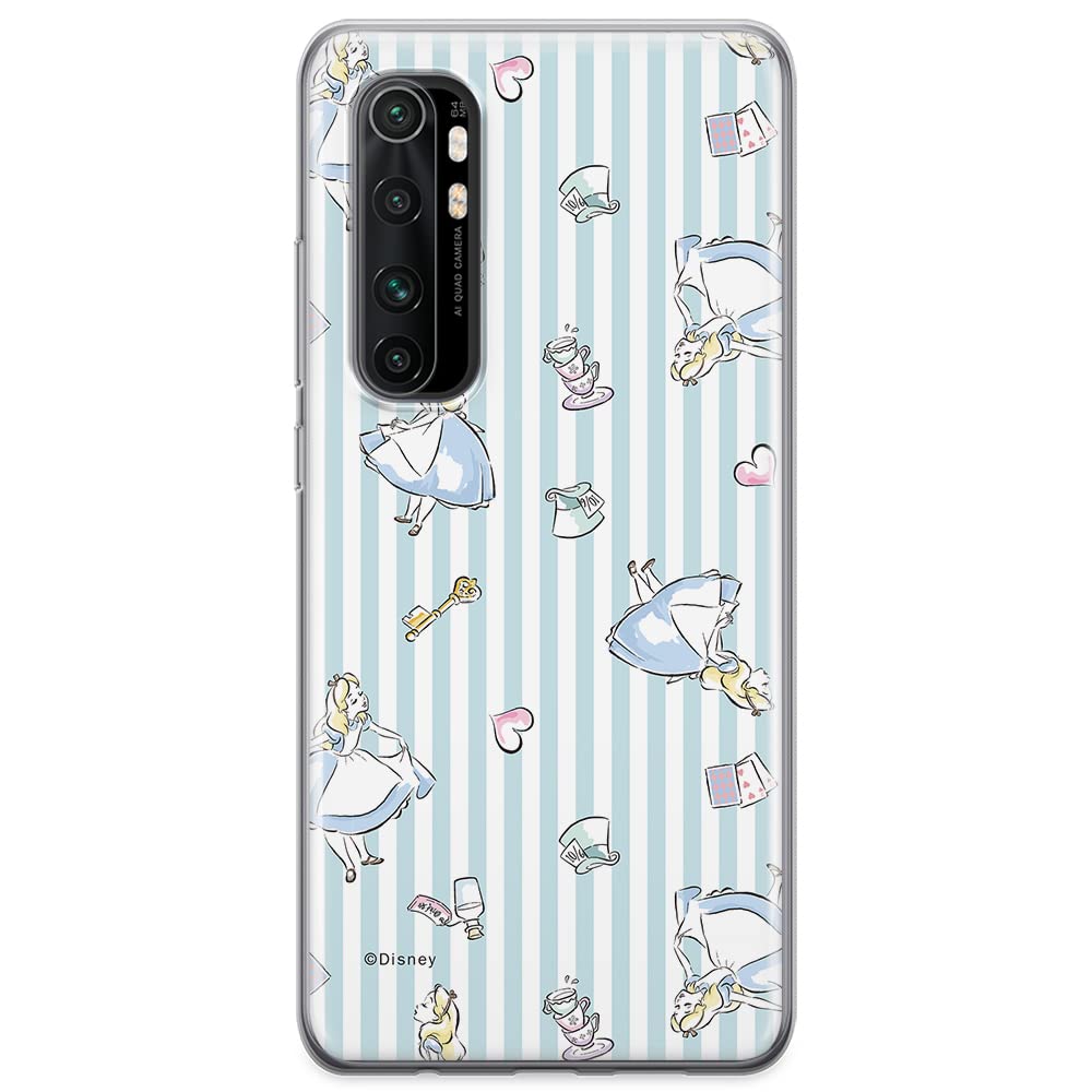 ERT GROUP mobile phone case for Xiaomi MI NOTE 10 Lite original and officially Licensed Disney pattern Alice 001 optimally adapted to the shape of the mobile phone, case made of TPU