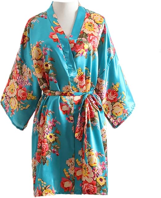 bademantel damen mit blumen