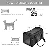 Qlfyuu Cat Carrier Dog Carrier Portable Soft Sided Airline Approved Large view 2