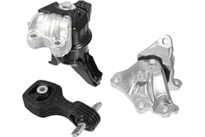Hihaha 50890TR0A81 50850TR6A81 50820TR0A81 Engine Motor Trans Mount Set for Honda Civic 1.8L 2012-2014 Automatic Trans/Front 