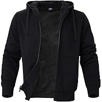 ZITY Men's Zip Up Hoodie Heavyweight Winter Sweatshirt Fleece