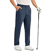 BGOWATU Men's Stretch Golf Pants Lightweight Quick Dry Business Pants Work Dress Casual Travel Pants with Zipper Pockets