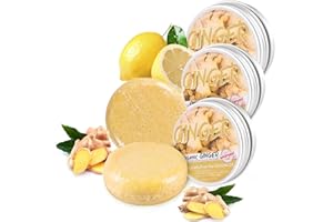 MAITING 3 Pcs Natural Ginger Shampoo Bar for Hair Regrowth - Promotes Hair Growth, Anti Hair Loss