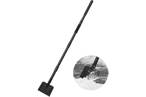 BEBECOME Flat Shovel,Snow Shovel, Ice Scraper, 54 inch Snow Ice Chopper for Walkway, Ice Removal Tool for Road Outdoor Garden Cleaning Scraper, Weed Remove Tool for Lawn Edging, Driveway Weeding Tool