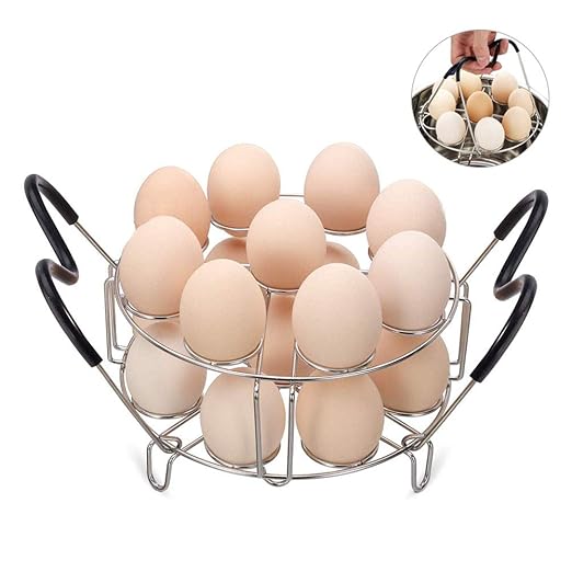 LYWWH Parrilla De Vapor Apilable para Huevos con Mango Resistente ...