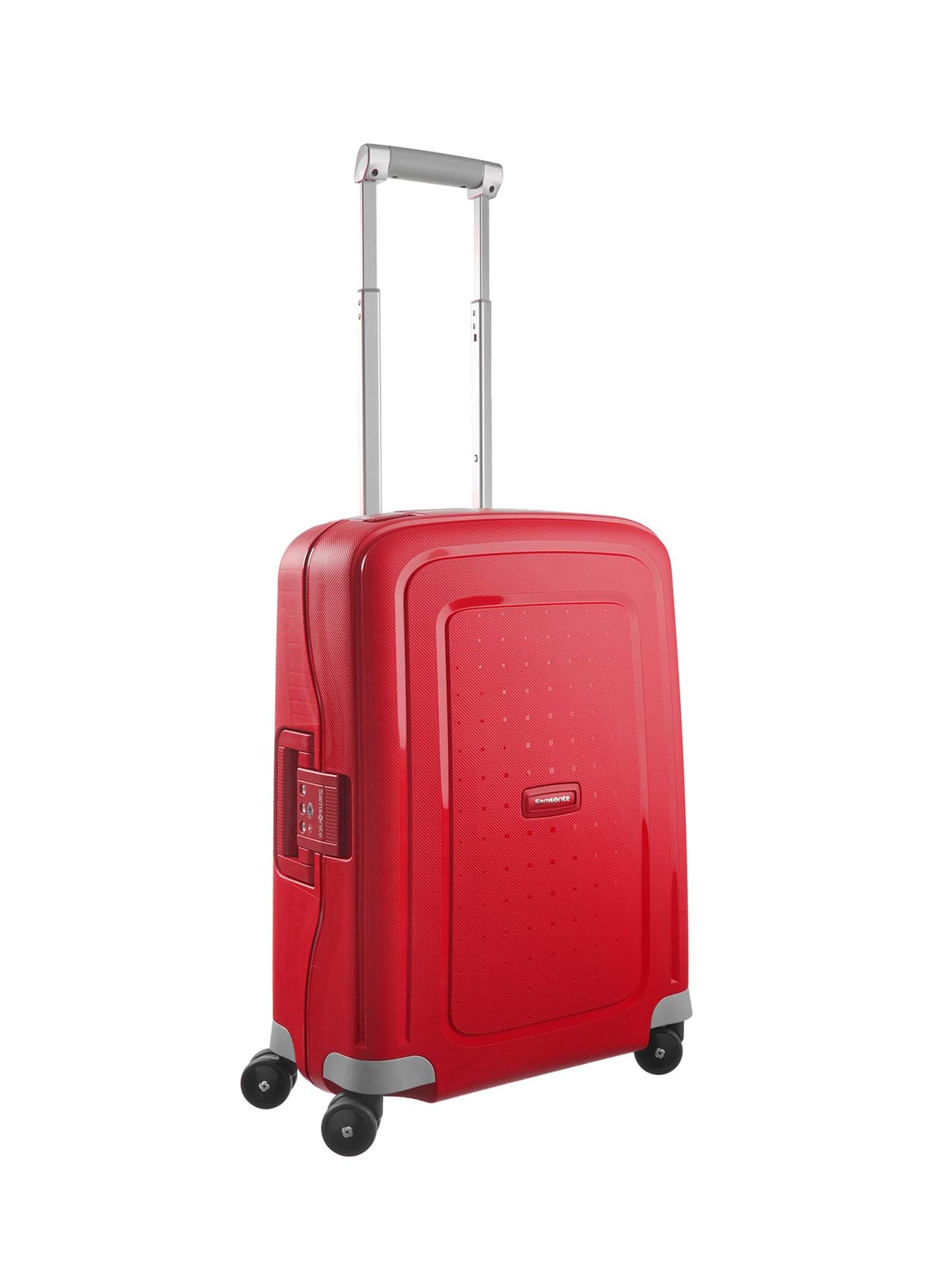 Samsonite S'Cure - Spinner S, Hand Luggage, S (55 cm), 34 L, Red (Crimson Red)