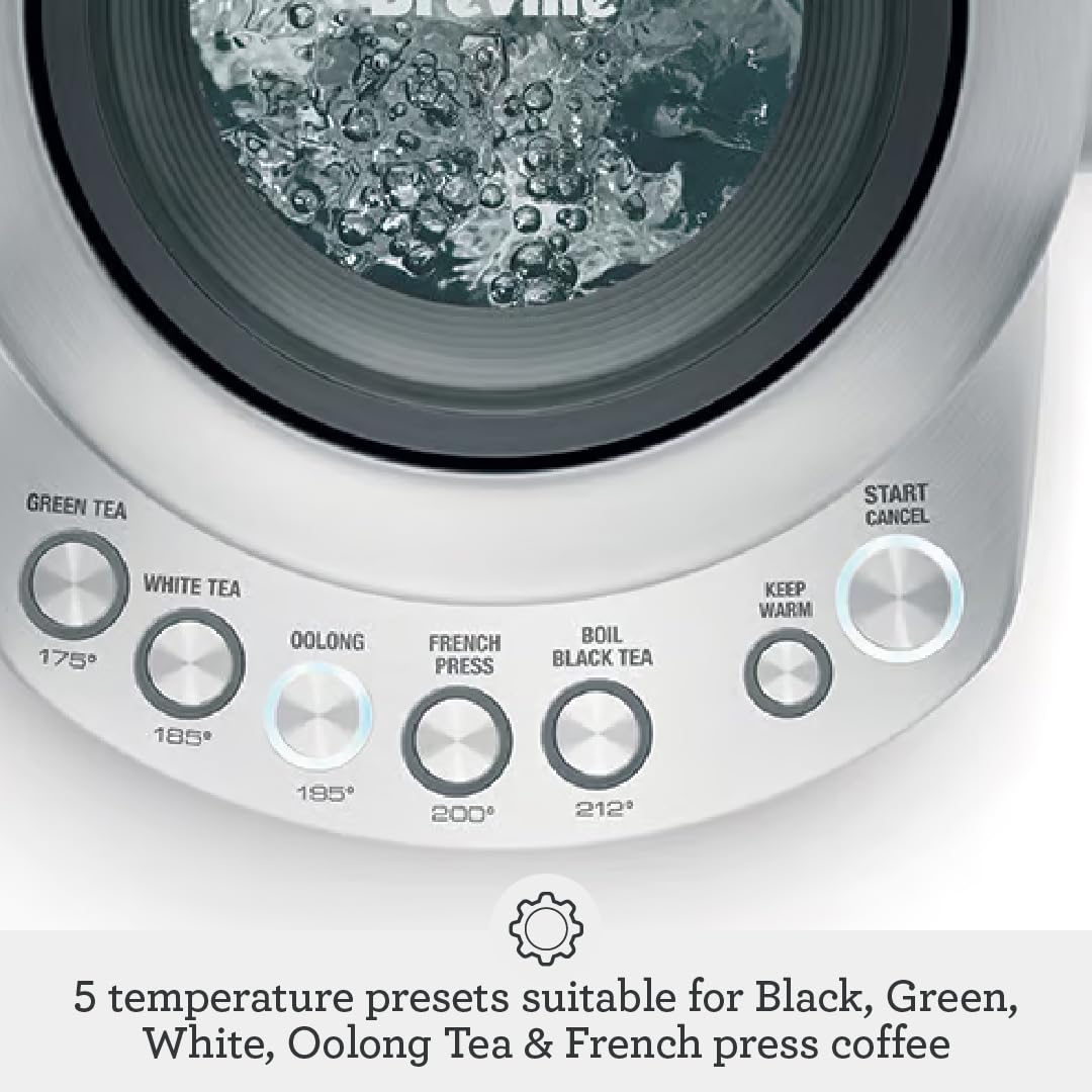 Breville BKE820XL IQ Kettle Calentador de agua, 7 tazas, acero inoxidable cepillado