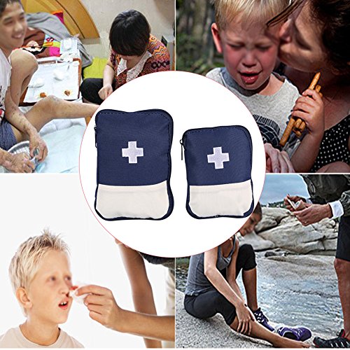 Home Car Emergency First Aid Bag Rescue Survival Trauma Box Case Pouch 2 Colors 2 Sizes (Red Small)