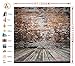 LB Vintage Brick Wall Backdrops for Photography 10x10ft Rustic Wood Floor Photo Background Birthday Party Decorations Customized Portrait Photo Shoot Studio Props DZ369