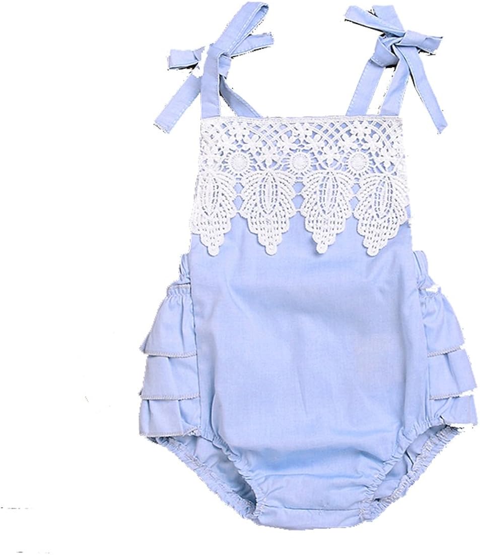 Victoriay Baby Girl's Harness Lace Princess Dress Romper Jumpsuit Outfits Clothes