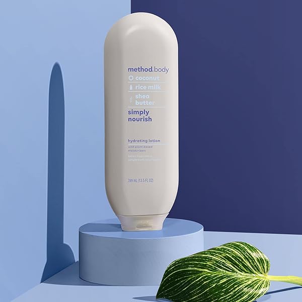 METHOD DAILY LOTION, SIMPLY NOURISH, PLANT-BASED MOISTURIZER FOR 24 HOURS OF HYDRATION, 13.5 FL OZ (PACK OF 1)