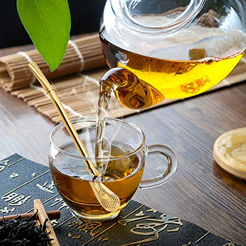 Strohhalme Löffel Wiederverwendbare Edelstahl Trinkhalme Löffel, Ideales Accessoire für Cocktails – Bild 8