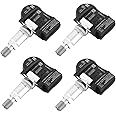 433MHz TPMS Sensor, Tire Pressure Monitoring System Sensor - Compatible for Land Rover Range Rover/Evoque/Sport, for Jaguar E/F/I-Pace XE XF XJ F-Type - Replace Part GX63-1A159-AA, C2D47173 Set of 4