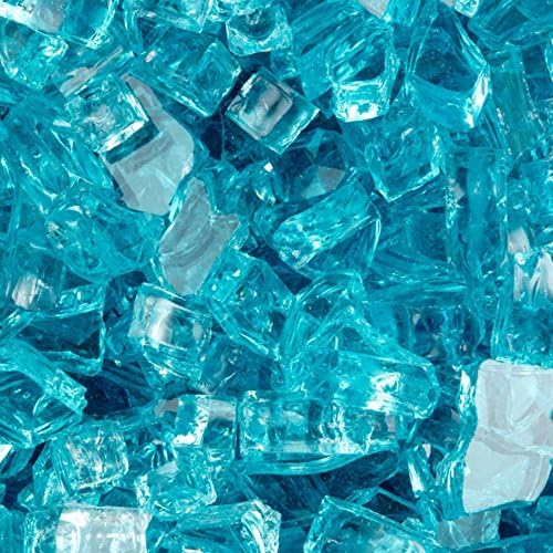 FireCrystals Aquamarine 1/4 in. Tempered Fire Glass