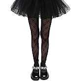 Girls Lace Fishnet Tights Toddler Sheer Patterned Stockings Hollow Dance Pantyhose for Kids Halloween Tights