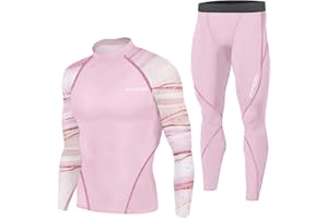 1Bests Men's Running Fitness Cooling Sportswear Camo Compression Short-Sleeved Shirt + Pants Sets