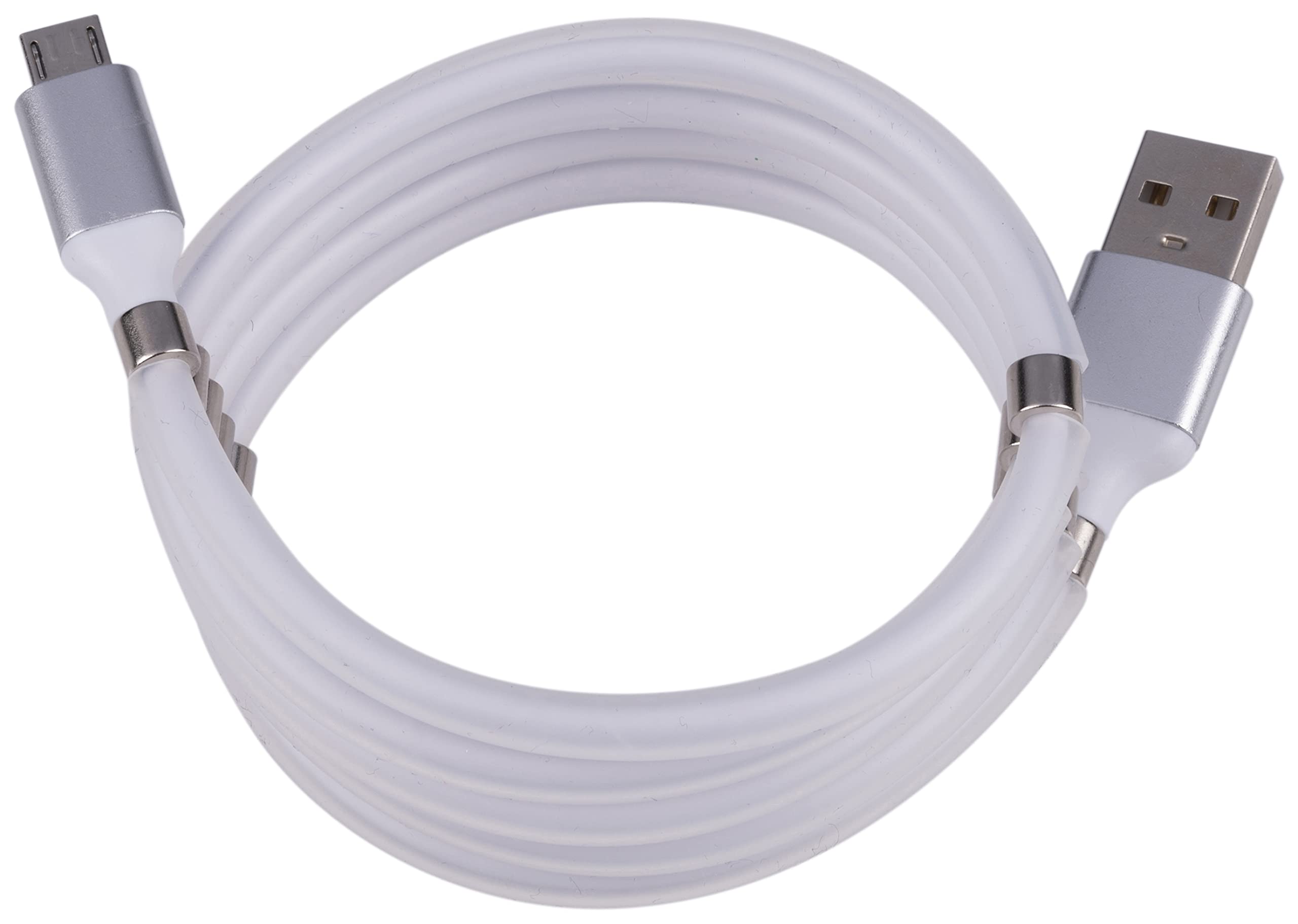 Grundig Charging Cable USB - Micro USB - Magnetic - 1 Metre - White