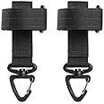 Nylon Gloves Holder With Keychain Carabiner Tactical Gloves Climbing Rope Storage Buckle For 2" Duty Belt (Gloves Not Include
